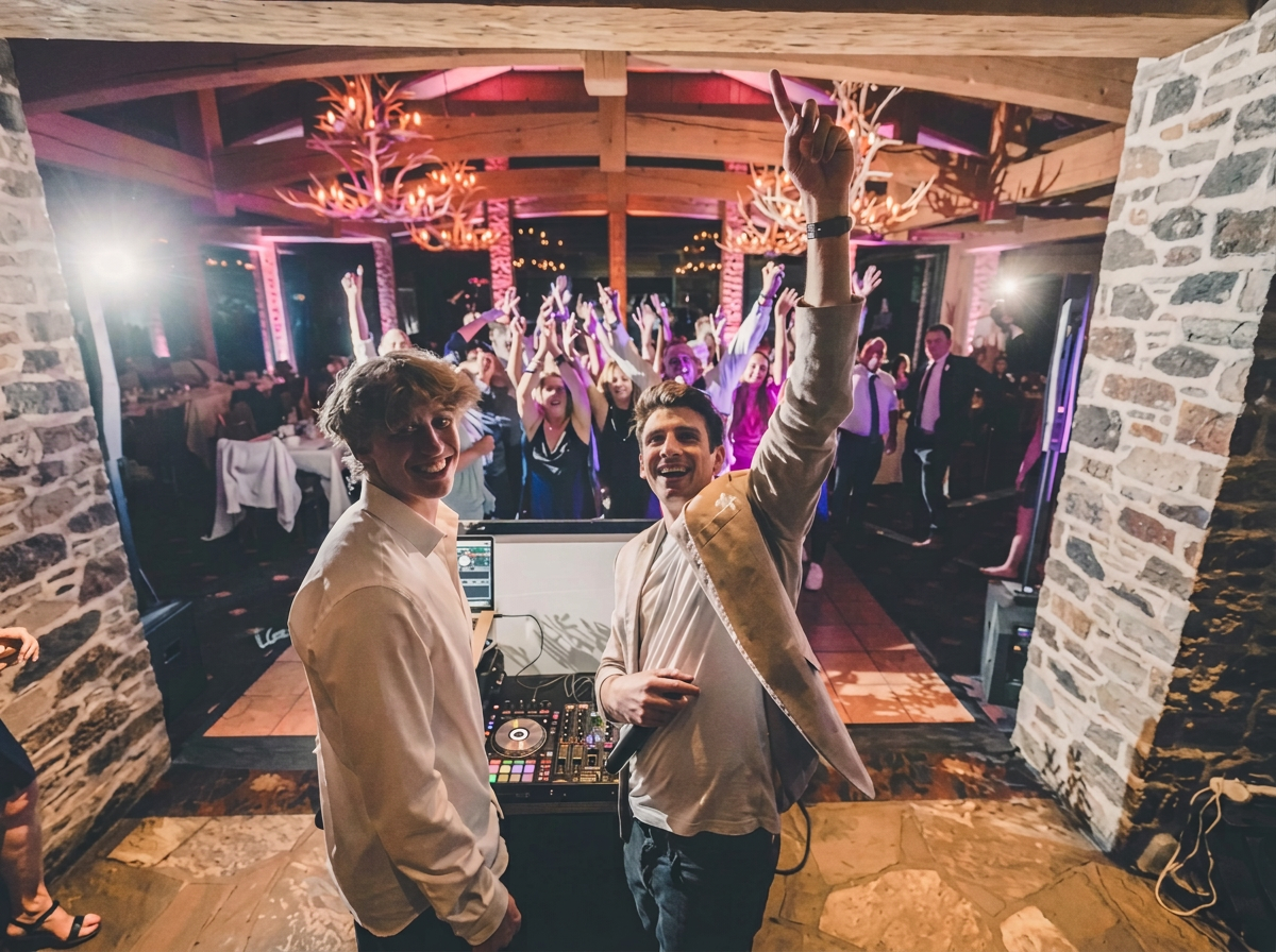 Matt La Rocca DJing an event